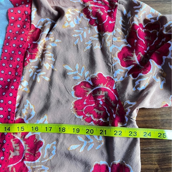 Free People Red Forget Me Not Kimono Sz small - Picture 11 of 12